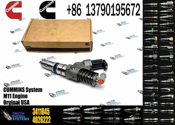 Excavator Accessories Fuel Injector 3411754 3411756 3411821 3411845 for Cummins QSM11 ISM11 Diesel Engine Spare Parts Construction Machinery Parts