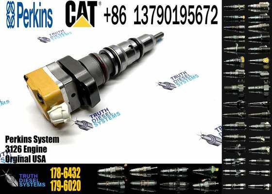 Diesel Fuel Injector for 3216 Excavator 3126E 3126B Common Rail Injector 178-6432 10R-9348 188-1320 10R-9237