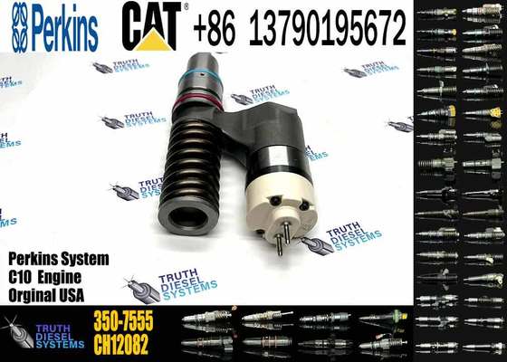 Excavator Spare Parts Fuel Injector 350-7555 3507555 for E345B E365B 3176 C-10 C-12 Engine for Construction Machinery