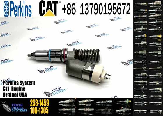 Excavator Accessories Fuel Injector 239-4907 249-0707 253-1459 10R-1305 10R-3147 for CAT C11 for Construction Machinery