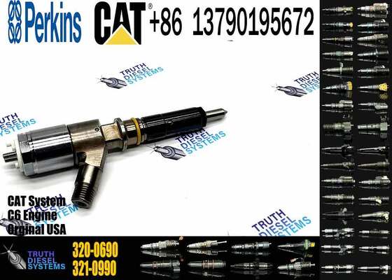 Diesel Engine Parts Injector 320-0690 Common Rail Fuel Injector 10R-7673 10R7673 for CAT C4.4 C6.6 Engine