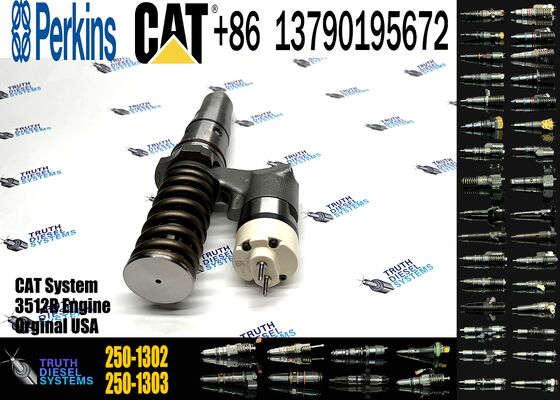 AUTOJIA 3512B 3516B High Quality Injector Excavator Engine Injectors 250-1302 10R-1303