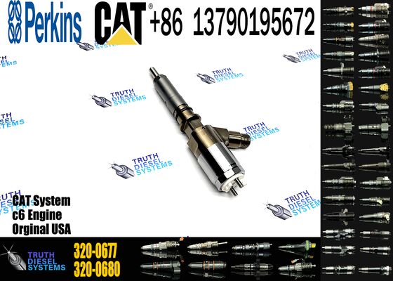 New Diesel Common Rail Fuel Injector 320-0677 10R-7671 2645A746 for Sprayer Excavator C4.2/C6.4 C4.4/C6.6 Truck Parts Excavator Truck Parts Steel