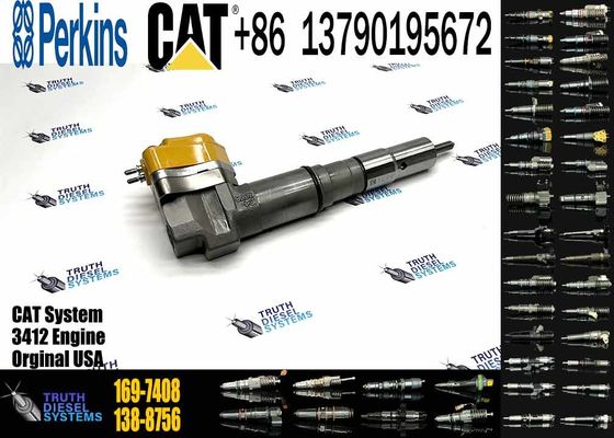 Excavator Engine Parts Fule Injetor 169-7408 174-7527 222-5967 20R-0760 232-1175 173-9272 For 3412E 3408 Fuel Injector
