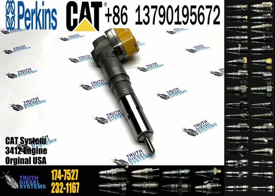 Excavator Engine Parts Fule Injetor 169-7408 174-7527 222-5967 20R-0760 232-1175 173-9272 For 3412E 3408 Fuel Injector