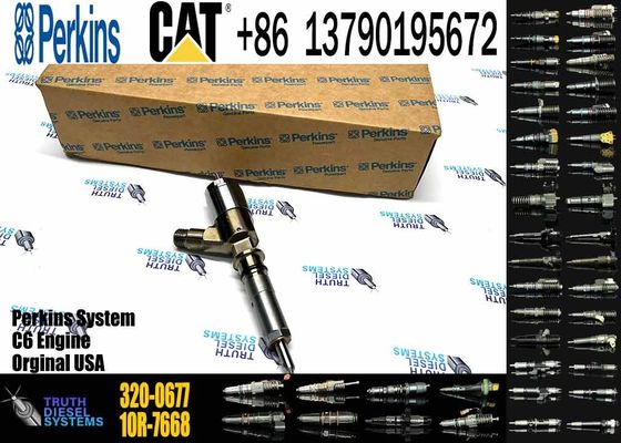Excavator Parts Fuel Diesel Injector Fuel Injector 320-0677 3200677 Nozzle Injector C4.4 C6.6 320D L 320D 320D GC 323D L