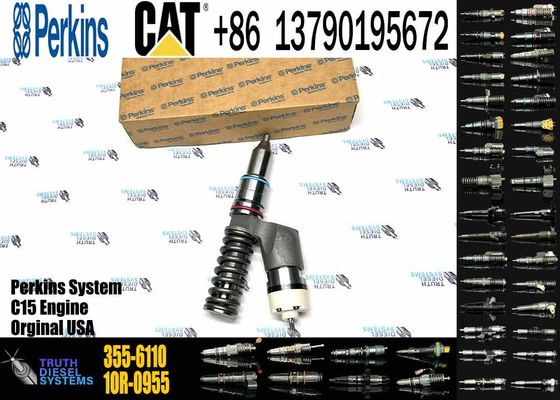 Common Rail Fuel Injector 355-6110 3556110 CAT Injector for Caterpillar C13 Diesel Engine Parts Construction Machinery