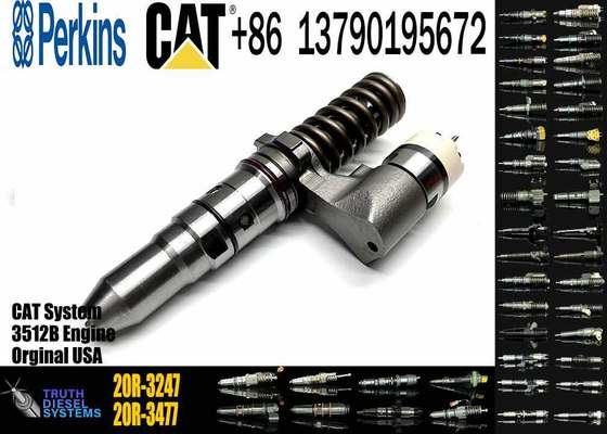 Excavator Parts 392-0225 Fuel Injector 3920225 20R-3247 20R3247 for CAT 3508B 3512B 3516B 3512C 3516C