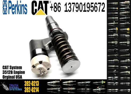 For Caterpillar Machinery Parts Fuel Injector 392-0213 443-9454 Diesel for Cat Engine 3508B 3512B 3516B