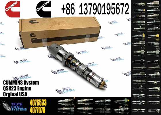 High Quality Excavator Parts Common Rail Fuel Injector 4326781 4076533 for Cummins Engine QSK45 QSK60 Injector 4326781 4076533
