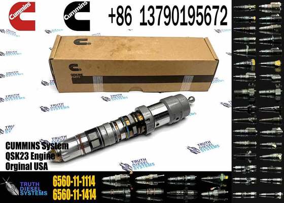 6560-11-1414 6560-11-1114 6560-11-1113 Diesel Fuel Injector for Komatsu Engine 6D170 QSK23 QSK60 QSK19 Excavator PC1250-7