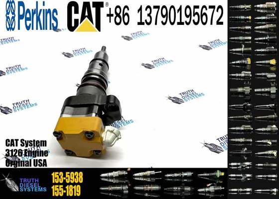 High Performance Excavator Engine Fuel Injector Assembly 153-5938 1535938 for CAT 3126 Diesel Engine