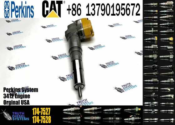 KJC Excavator Parts Engine 3408 3412 Fuel Injector 4CR01974 169-7408 174-7527 222-5967 20R-0760 for Construction Machinery