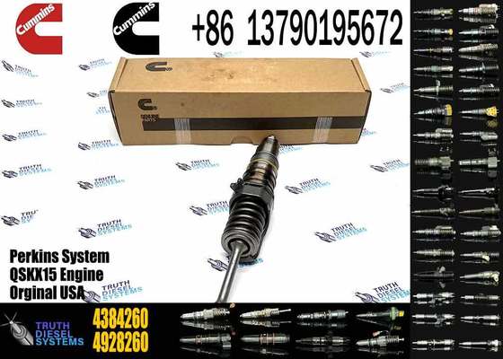 New Construction Machinery Parts Fuel Injector for QSKX15 Diesel Engine OEM 4928262 4384260 Stainless Steel 1 Year Warranty