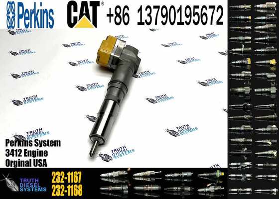 New 3412E 3408 Diesel Fuel Injector for Excavator Engine Parts 232-1171 10R-1267 232-1183 10R-1266 4CR01974