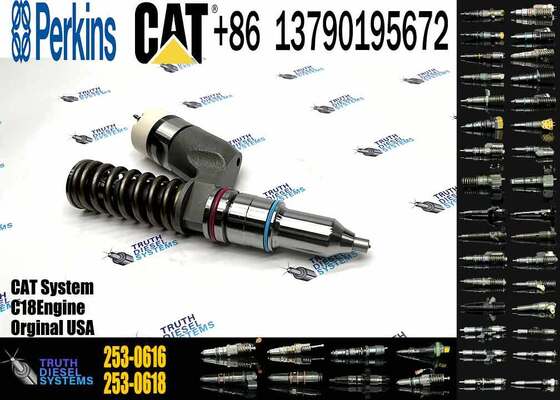Fuel Injector 253-0616 2530616 for Engine C18 Excavator 374F L 385C 390D Tractor 631E 631G 633E 637E 637G 651B Injector