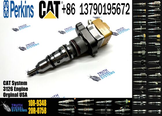 Excavator Accessories Fuel Injector 222-5965 10R-9348 10R-0782 198-6605 for Cat Spares 3126B 3126E for Construction Machinery