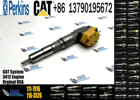 New Diesel Common Rail Fuel Injector Steel 104-3377 0R-8786 111-7916 116-3526 138-8754 Sprayer Excavator 3412 Truck Parts Excavator Truck Parts Steel