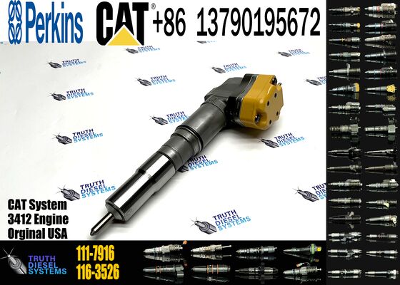New Diesel Common Rail Fuel Injector Steel 104-3377 0R-8786 111-7916 116-3526 138-8754 Sprayer Excavator 3412 Truck Parts Excavator Truck Parts Steel