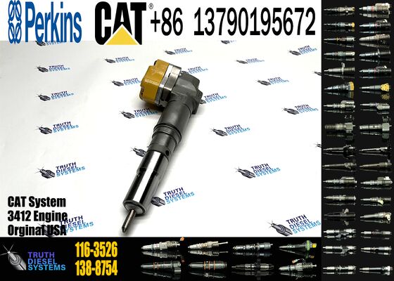 New Diesel Common Rail Fuel Injector Steel 104-3377 0R-8786 111-7916 116-3526 138-8754 Sprayer Excavator 3412 Truck Parts Excavator Truck Parts Steel