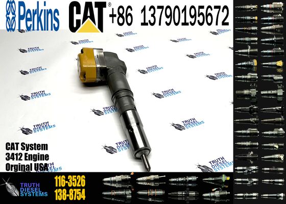 New Diesel Common Rail Fuel Injector Steel 104-3377 0R-8786 111-7916 116-3526 138-8754 Sprayer Excavator 3412 Truck Parts Excavator Truck Parts Steel
