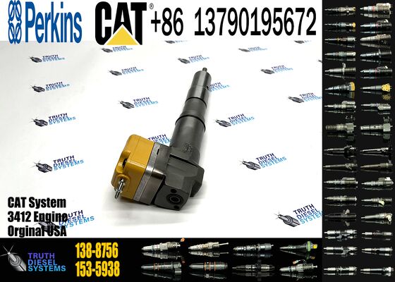 New Diesel Common Rail Fuel Injector 153-5938 20R-4148 138-8756 174-7526 20R-0758 Steel for Excavator Truck Parts Excavator Truck Parts Steel