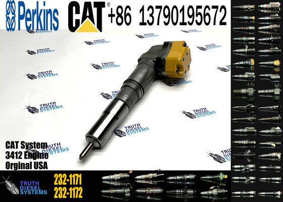 New 3412E 3408 Diesel Fuel Injector for Excavator Engine Parts 232-1171 10R-1267 232-1183 10R-1266 4CR01974