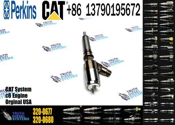New Diesel Common Rail Fuel Injector 320-0677 10R-7671 2645A746 for Sprayer Excavator C4.2/C6.4 C4.4/C6.6 Truck Parts Excavator Truck Parts Steel
