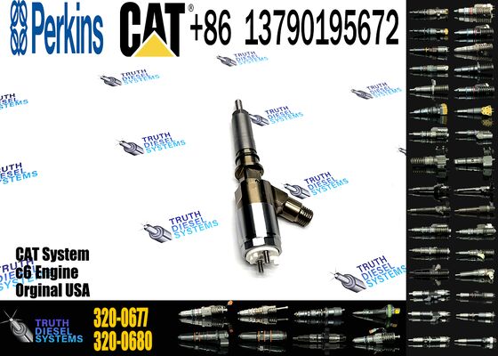 New Diesel Common Rail Fuel Injector 320-0677 10R-7671 2645A746 for Sprayer Excavator C4.2/C6.4 C4.4/C6.6 Truck Parts Excavator Truck Parts Steel