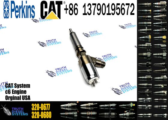 New Diesel Common Rail Fuel Injector 320-0677 10R-7671 2645A746 for Sprayer Excavator C4.2/C6.4 C4.4/C6.6 Truck Parts Excavator Truck Parts Steel