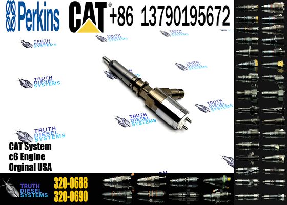 New Diesel Common Rail Fuel Injector 320-0688 3200688 for C6.6 Engine in Stock